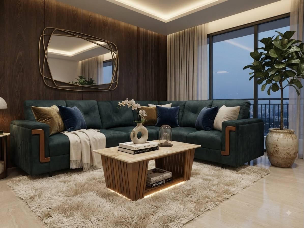 Midnight Teak Lounge Sofa