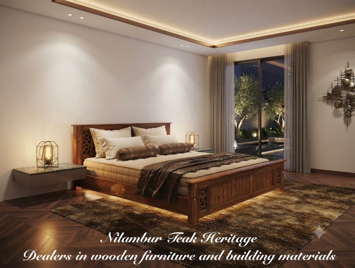 Heritage Solid Wood with Intricate Cut-Out Carved Panels