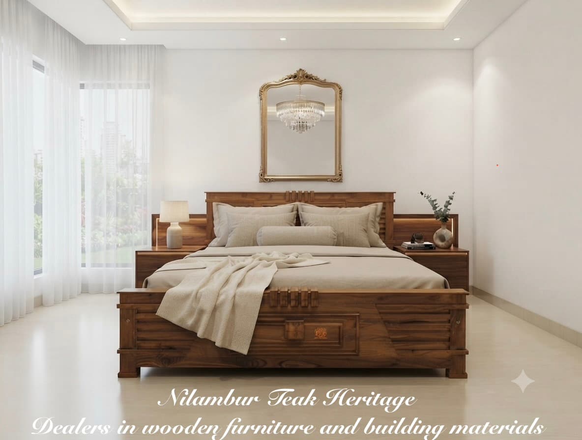 Apex Solid Wood Cot with Integrated Backlit Headboard and Extended Side Panels