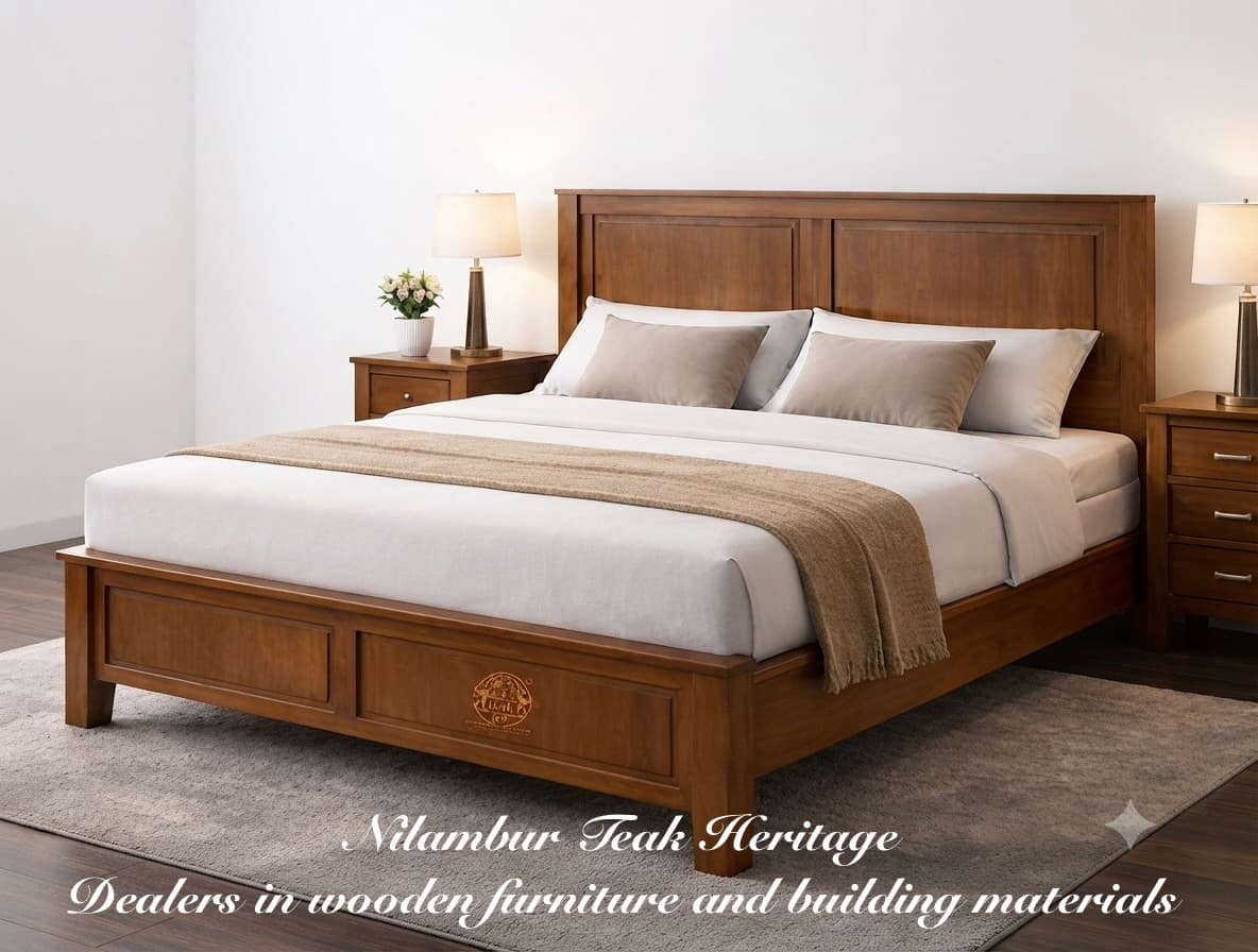 Classic Paneled Solid Wood Cot