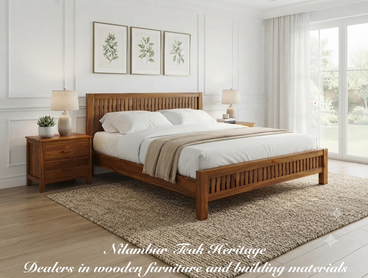 Harmony Slatted Solid Wood Cot with Matching Headboard & Footboard