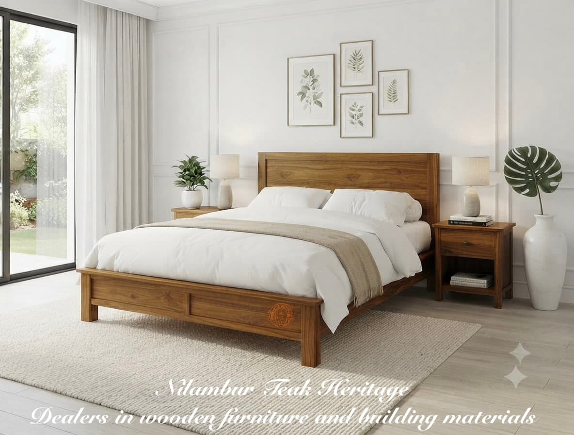 Modern Minimalist Solid Wood Platform Cot