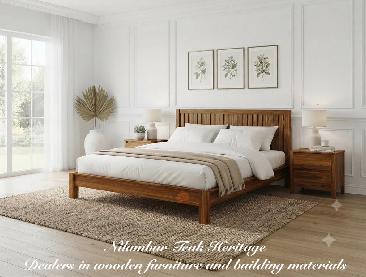 Nordic Vertical Slatted Solid Wood Cot