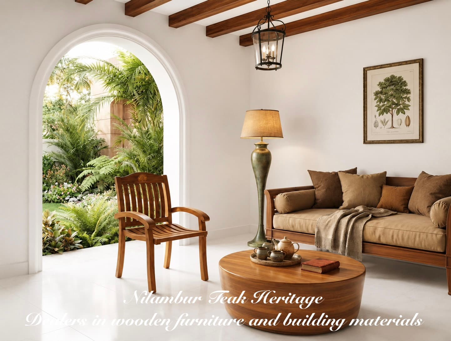 Classic Slatted Armchair