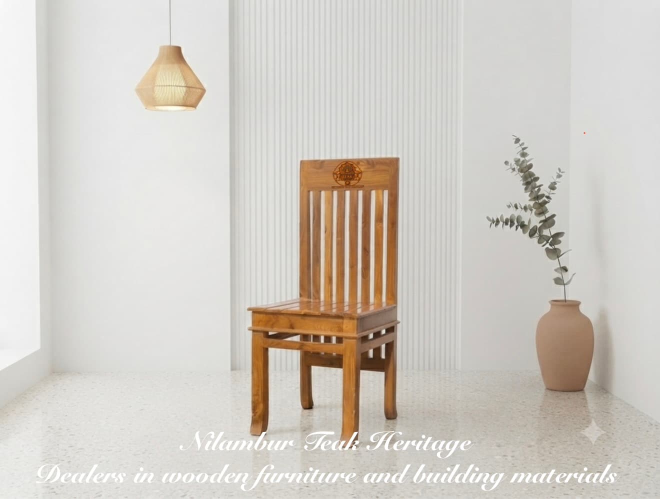 Vertical Slatted Dining Chair, MPN-CH12