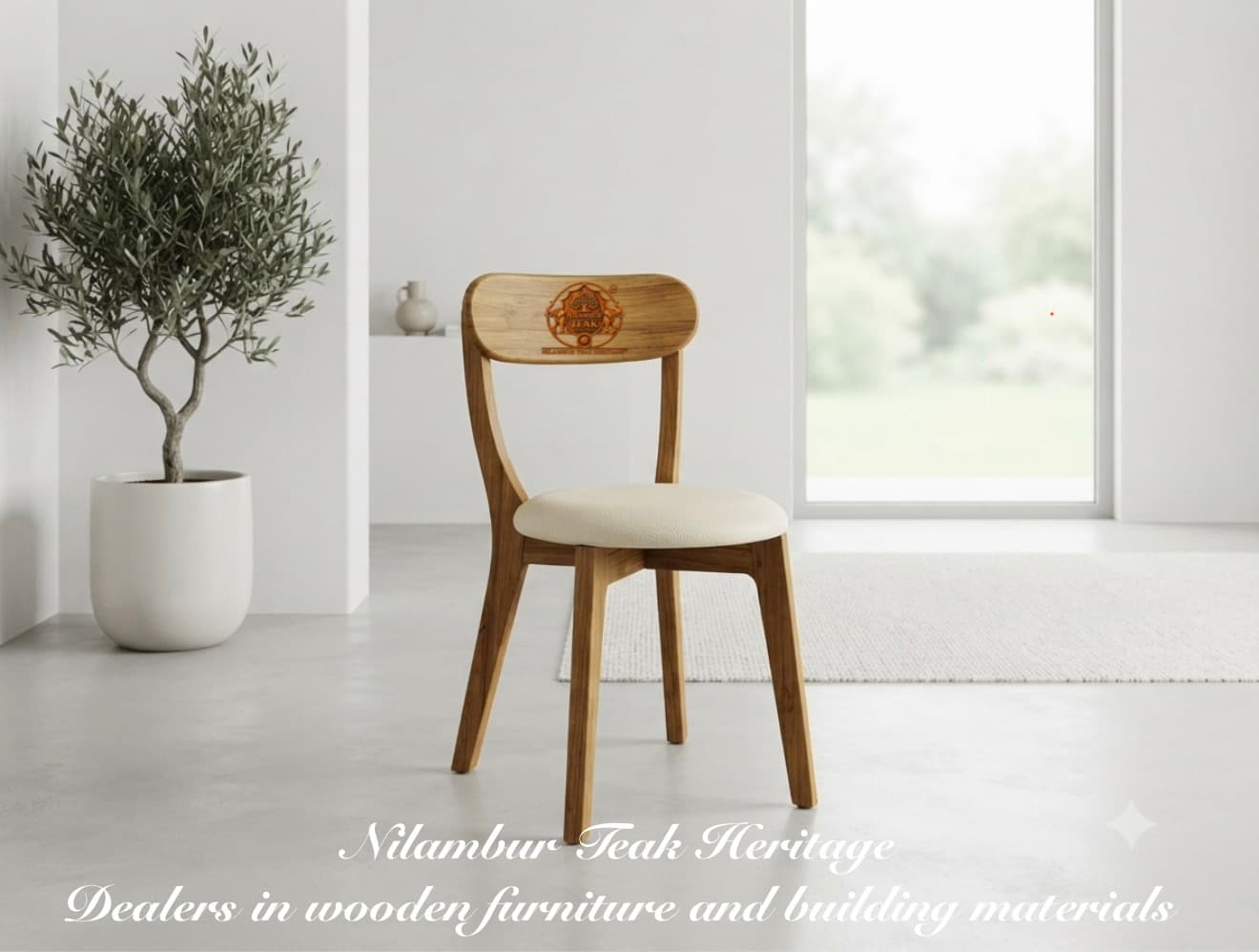 Curved-Back Upholstered Dining Chair, MPN-CH16