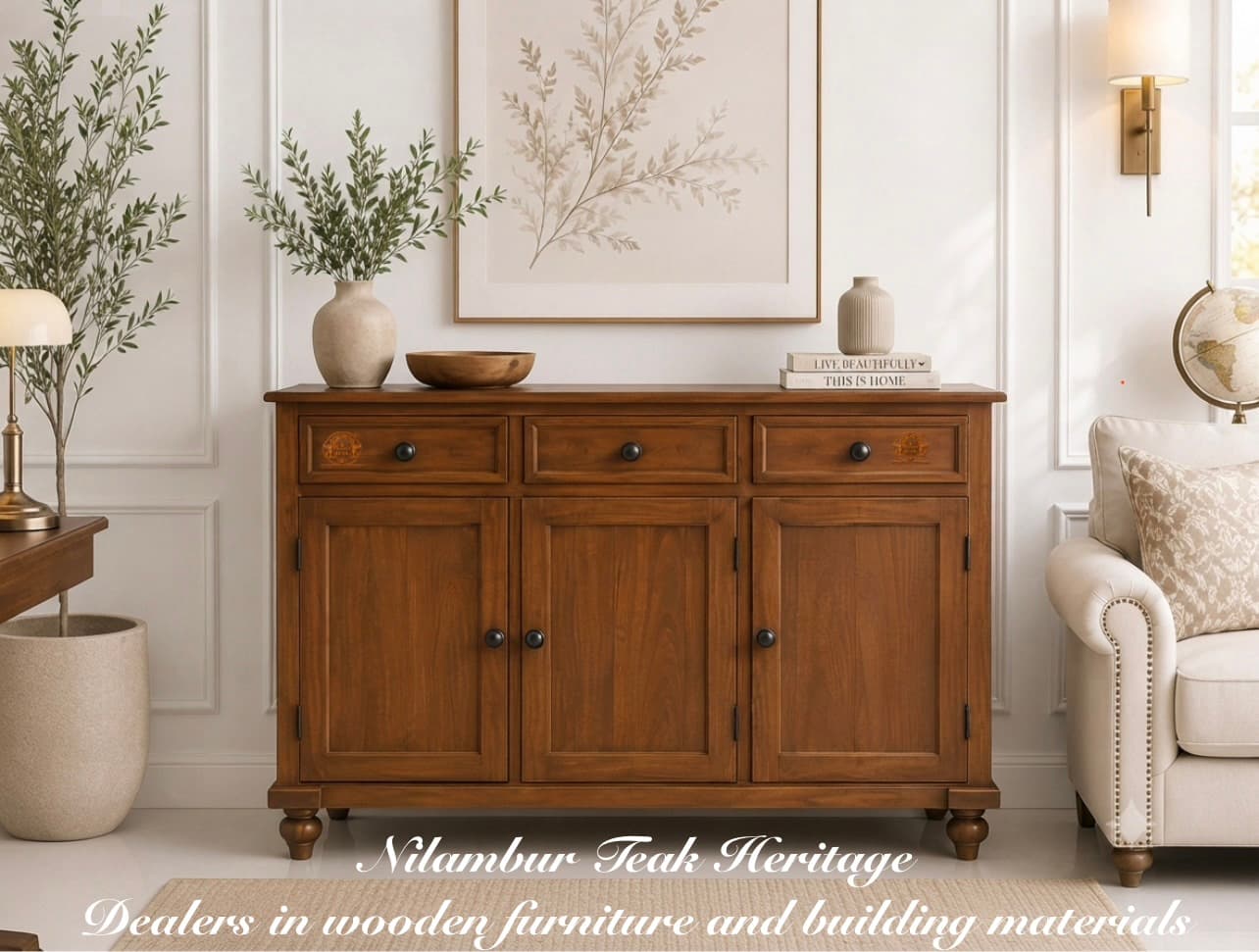 Classic 3-Door Sideboard Cabinet